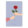 Mini-Postkarte – For you | Rose