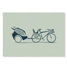 Grußkarte – Fahrrad mit Anhänger | Picknick
