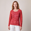 klassischer Pullover rot – Vorderansicht