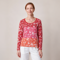 klassischer Pullover rot – Vorderansicht