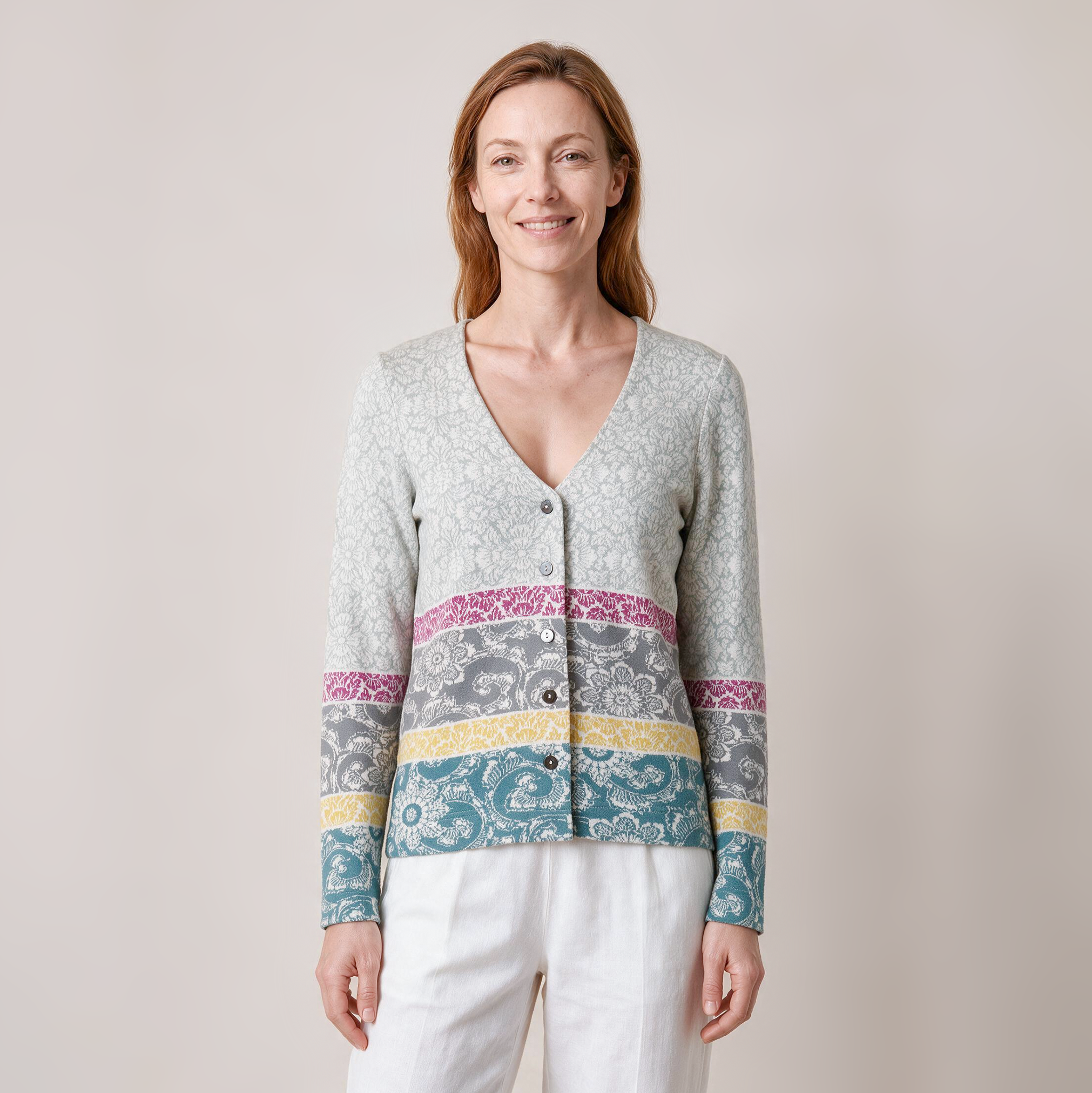 klassische Jacke grau – Vorderansicht