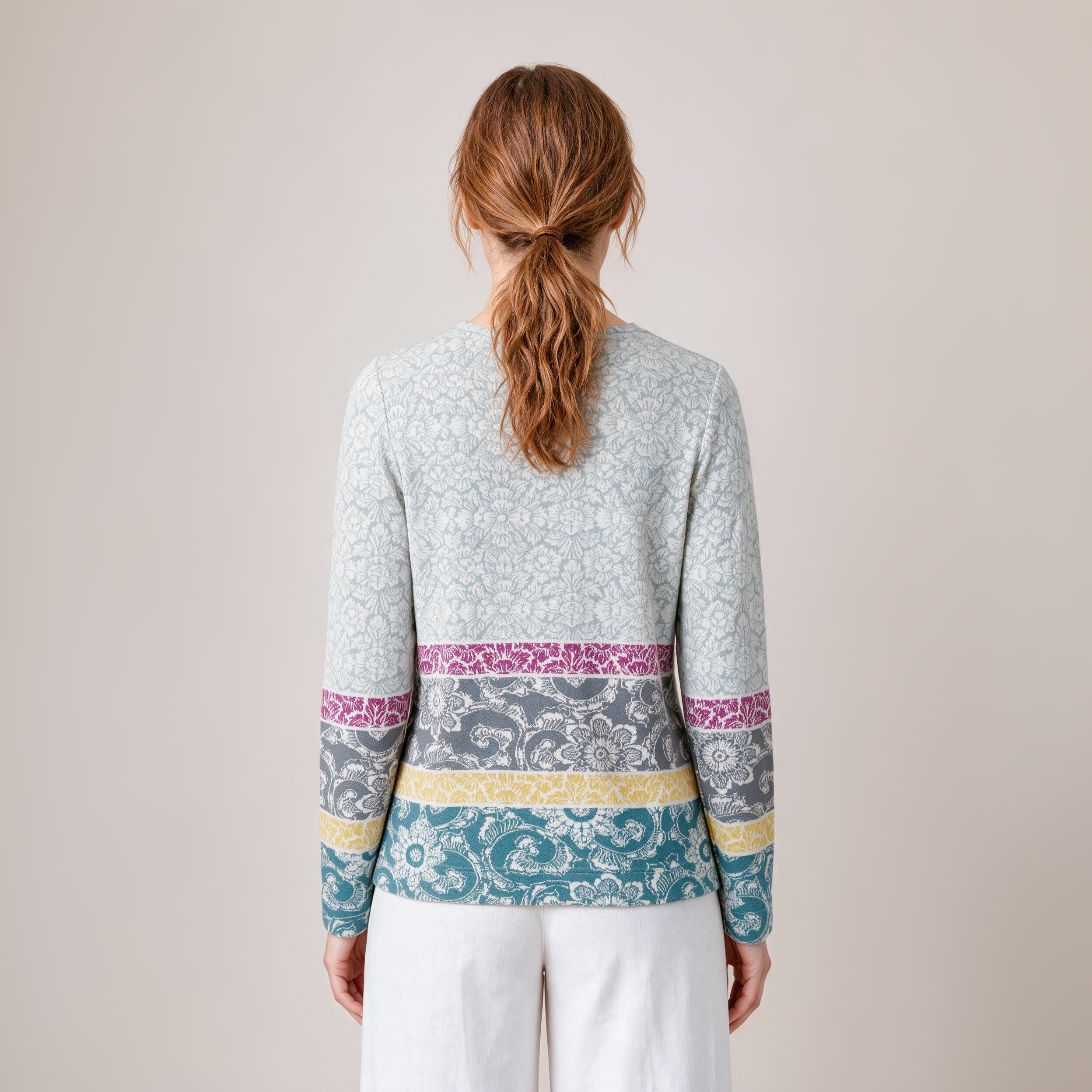klassische Jacke grau – Rückansicht