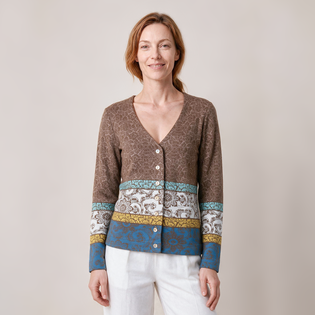 klassische Jacke braun – Vorderansicht