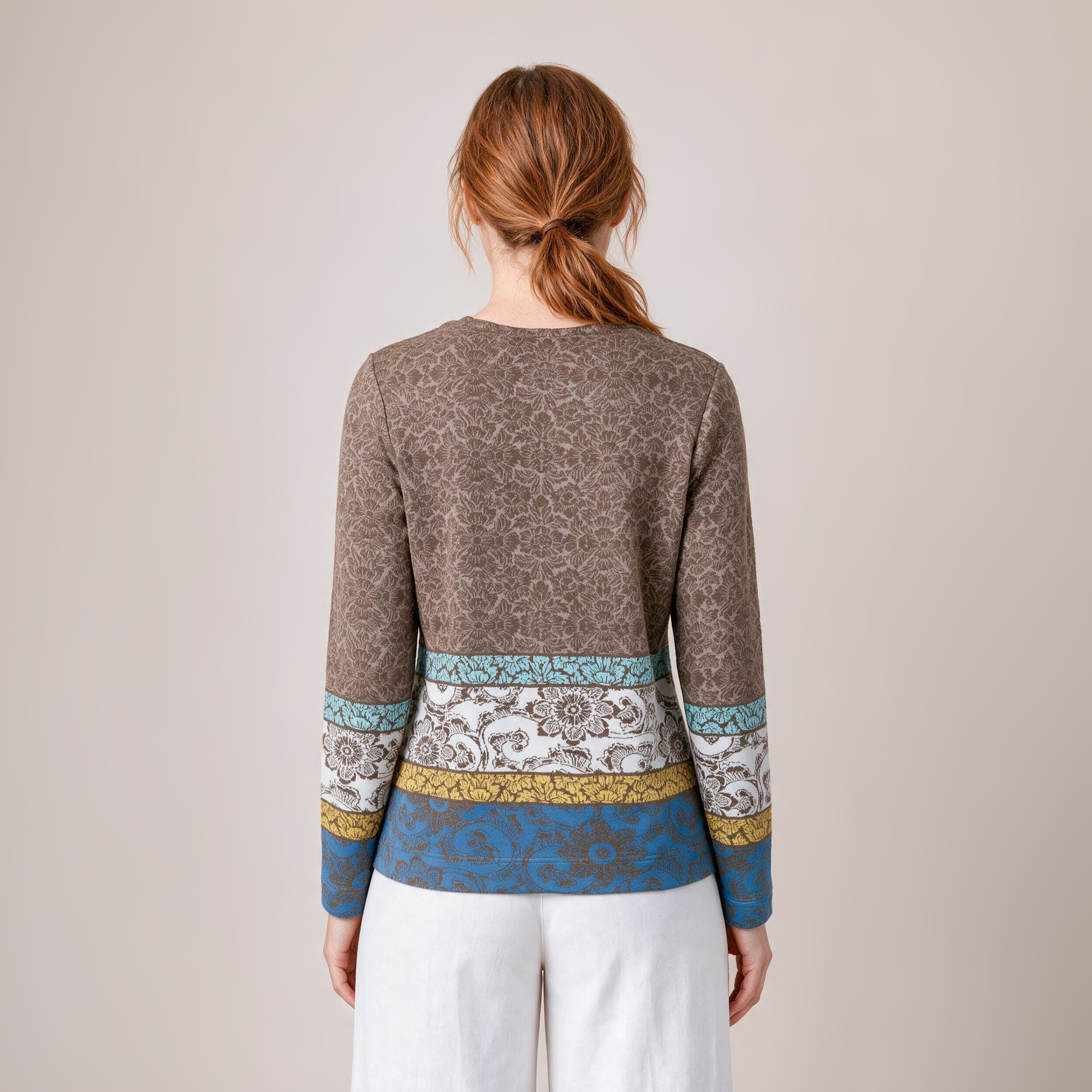 klassische Jacke braun – Rückansicht
