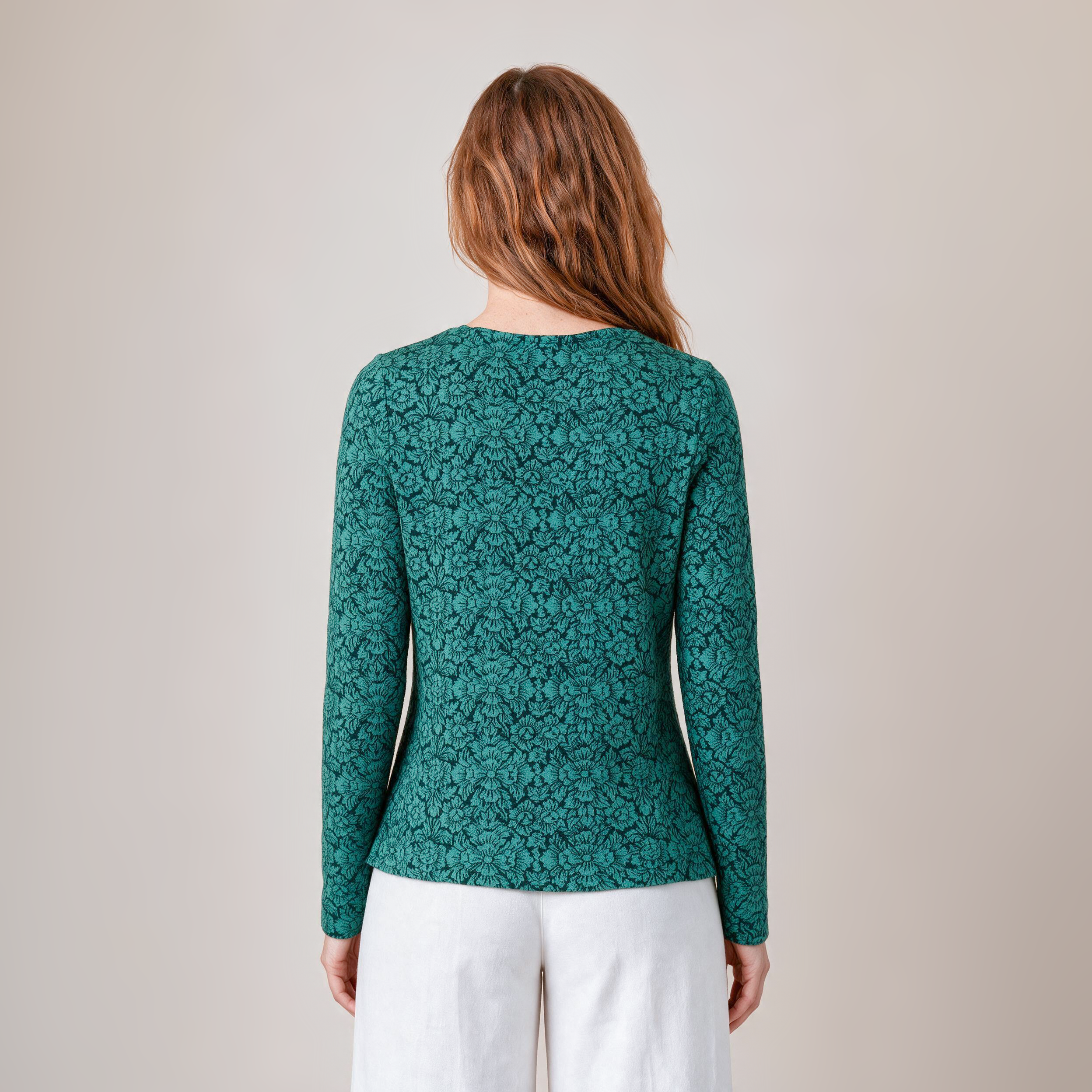 Einknopfjacke grün – Rückansicht