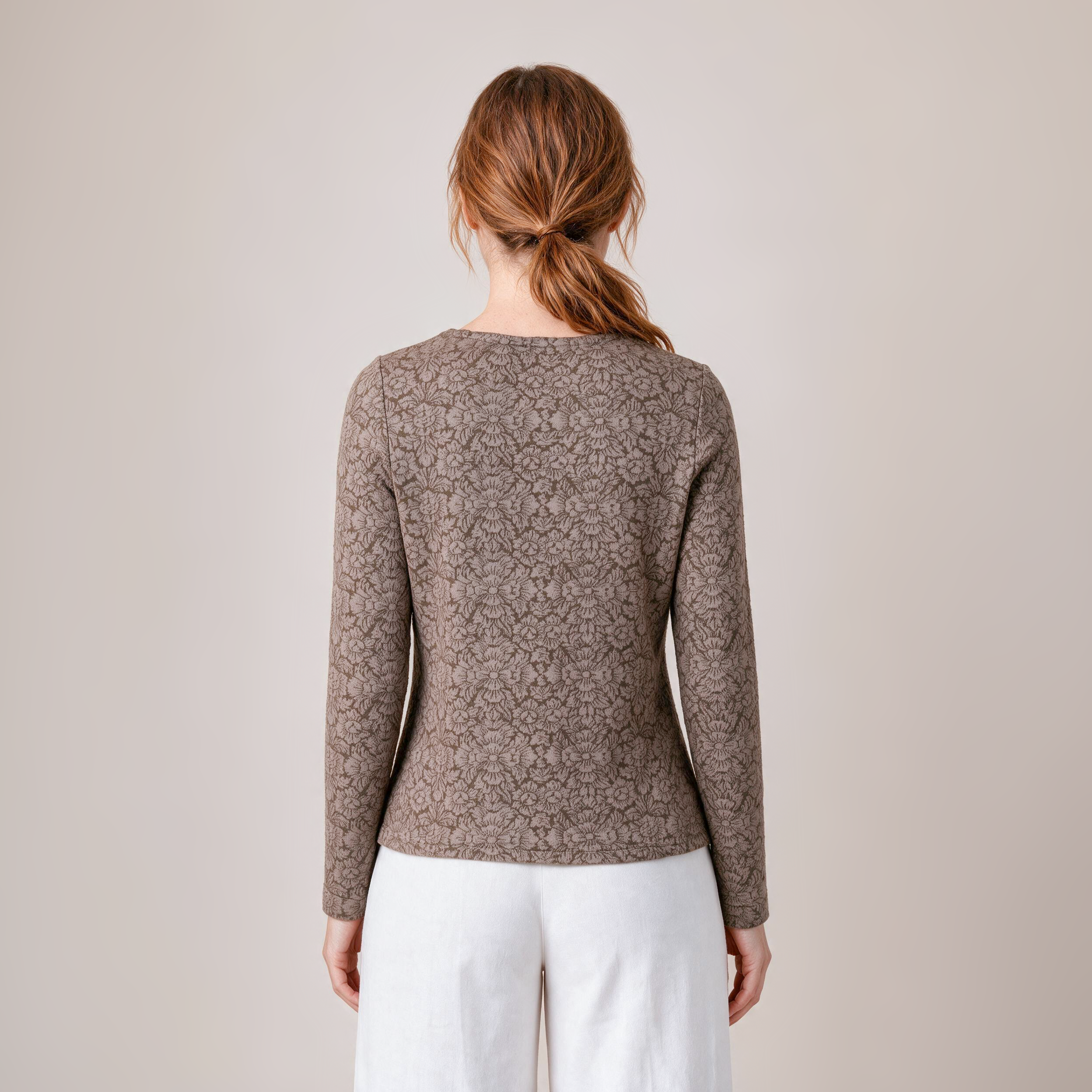 Einknopfjacke braun – Rückansicht