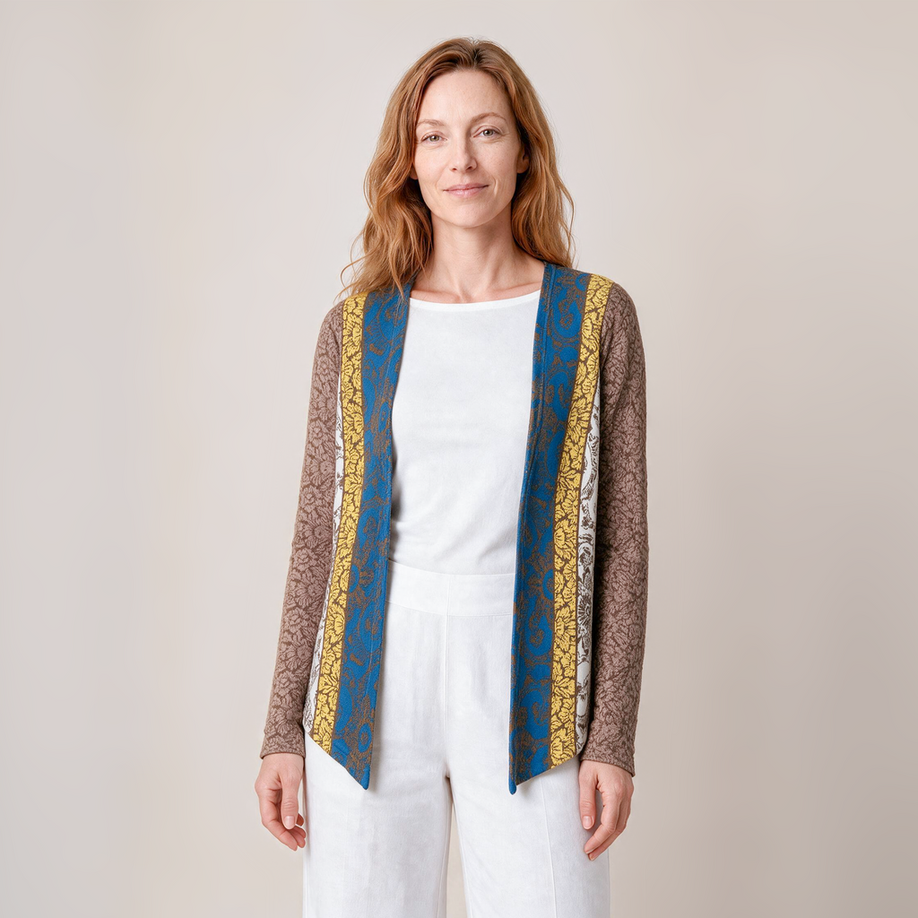Einknopfjacke braun – Vorderansicht