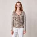 Reißverschlussjacke braun – Vorderansicht