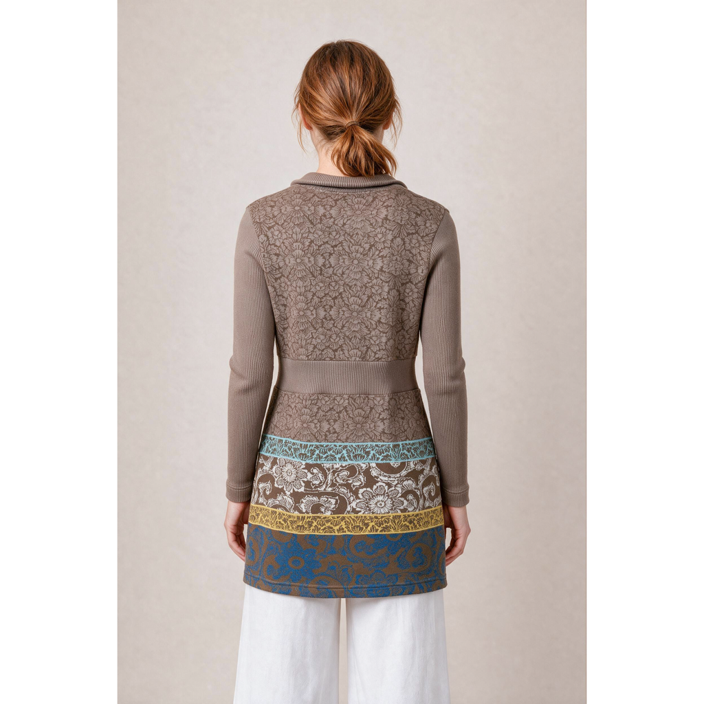 Langjacke braun – Rückansicht