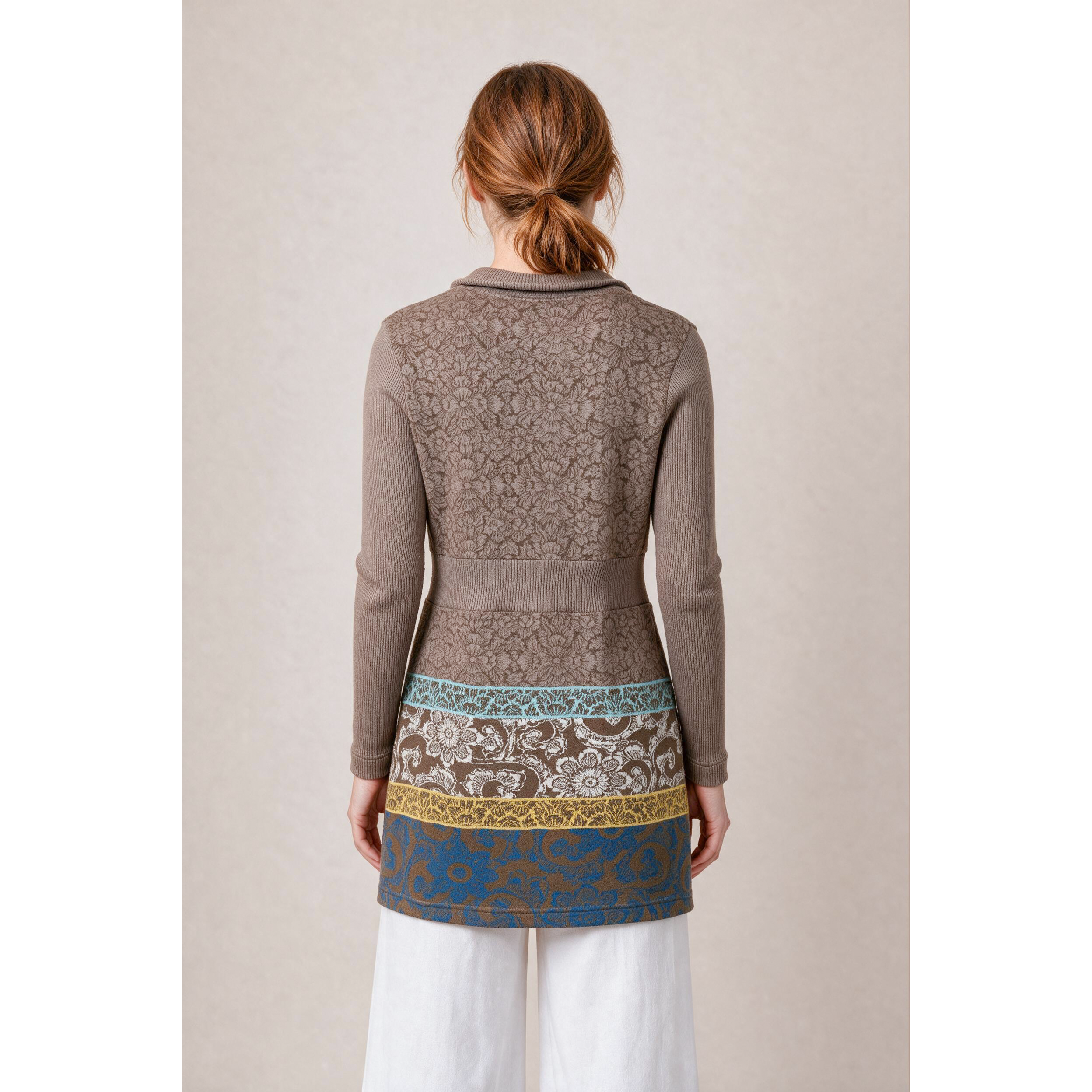 Langjacke braun – Rückansicht