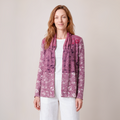 Hüllenjacke lila – Vorderansicht