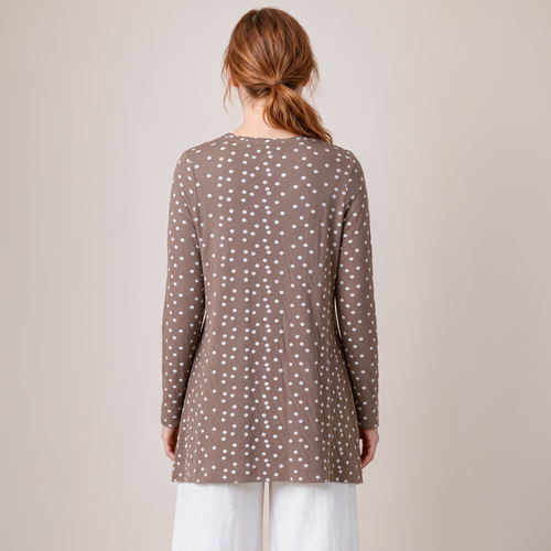 A-Linienpullover natur – Rückansicht