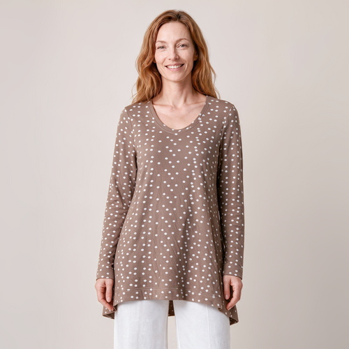 A-Linienpullover natur – Vorderansicht
