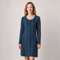 Tupfenkleid blau – Vorderansicht