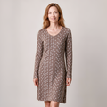 Tupfenkleid natur – Vorderansicht
