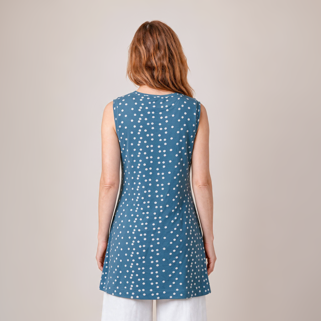 Longtop blau – Rückansicht