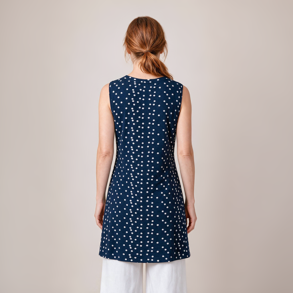 Longtop blau – Rückansicht