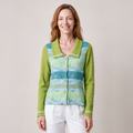 klassische Jacke grün – Vorderansicht