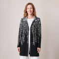 Langjacke schwarz – Vorderansicht