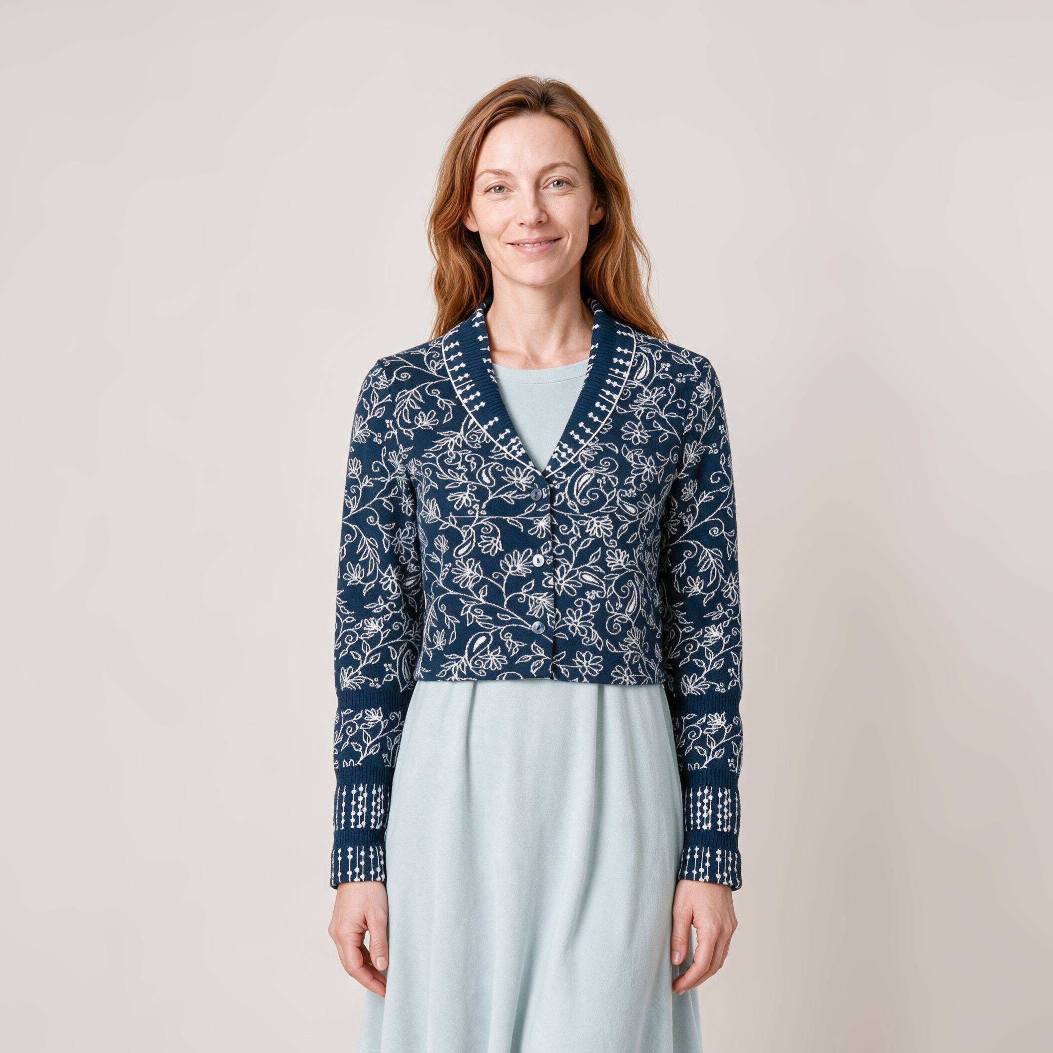 Bolero blau – Vorderansicht