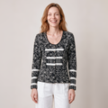 Schößchenjacke schwarz – Vorderansicht