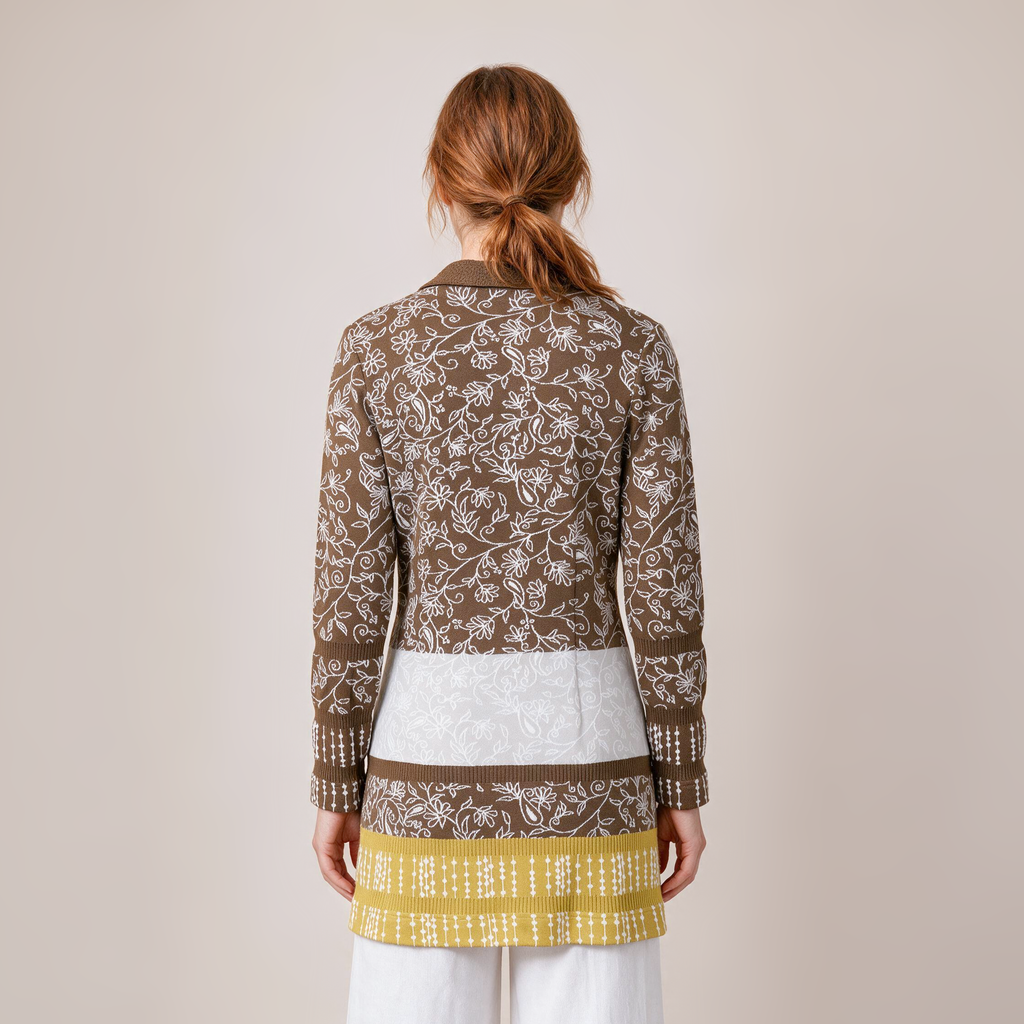 Langjacke natur – Rückansicht