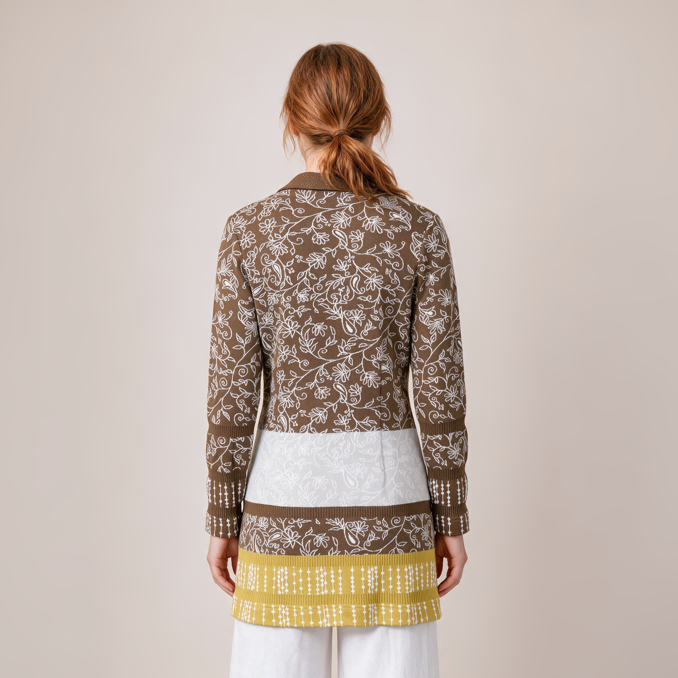 Langjacke natur – Rückansicht