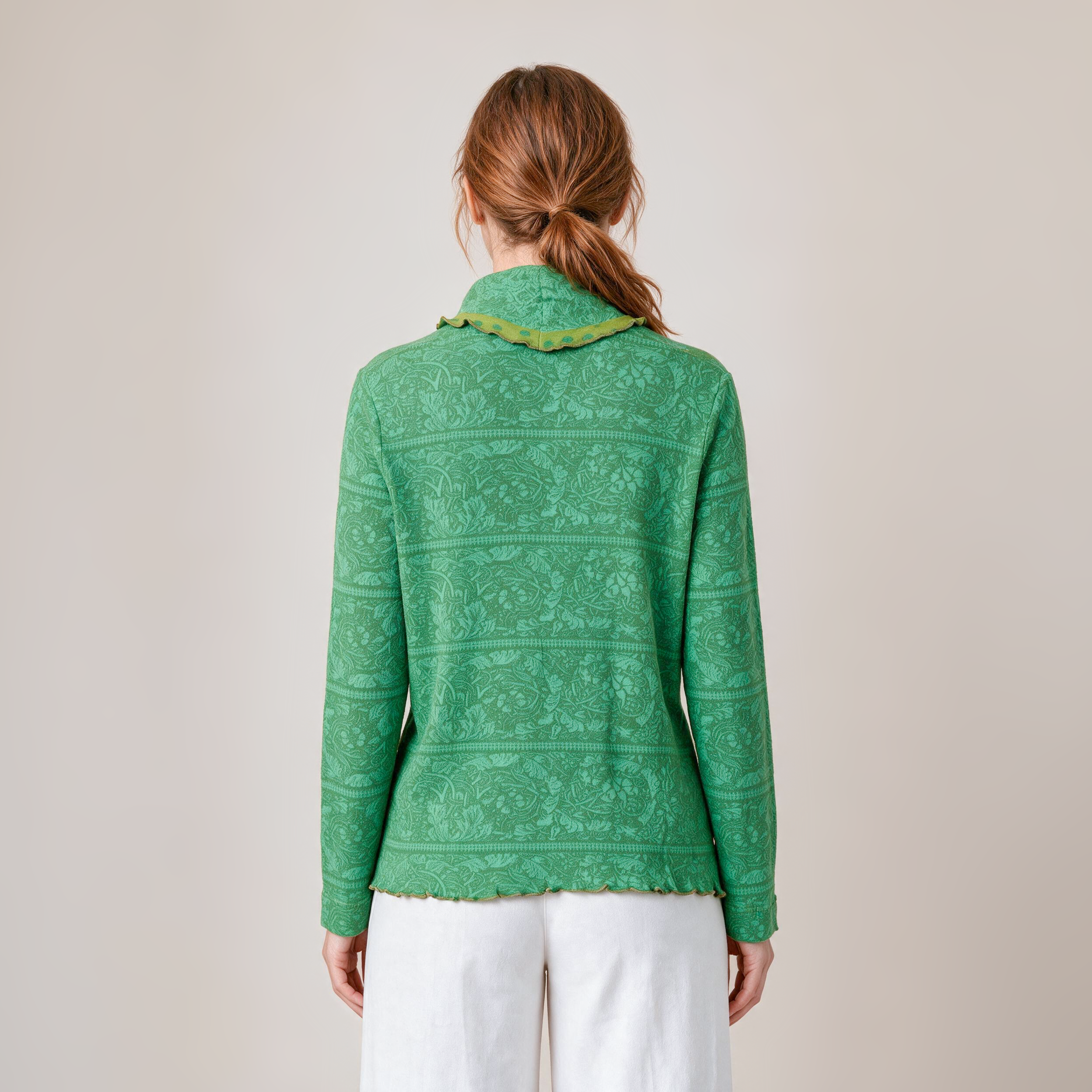 Hüllenjacke grün – Rückansicht