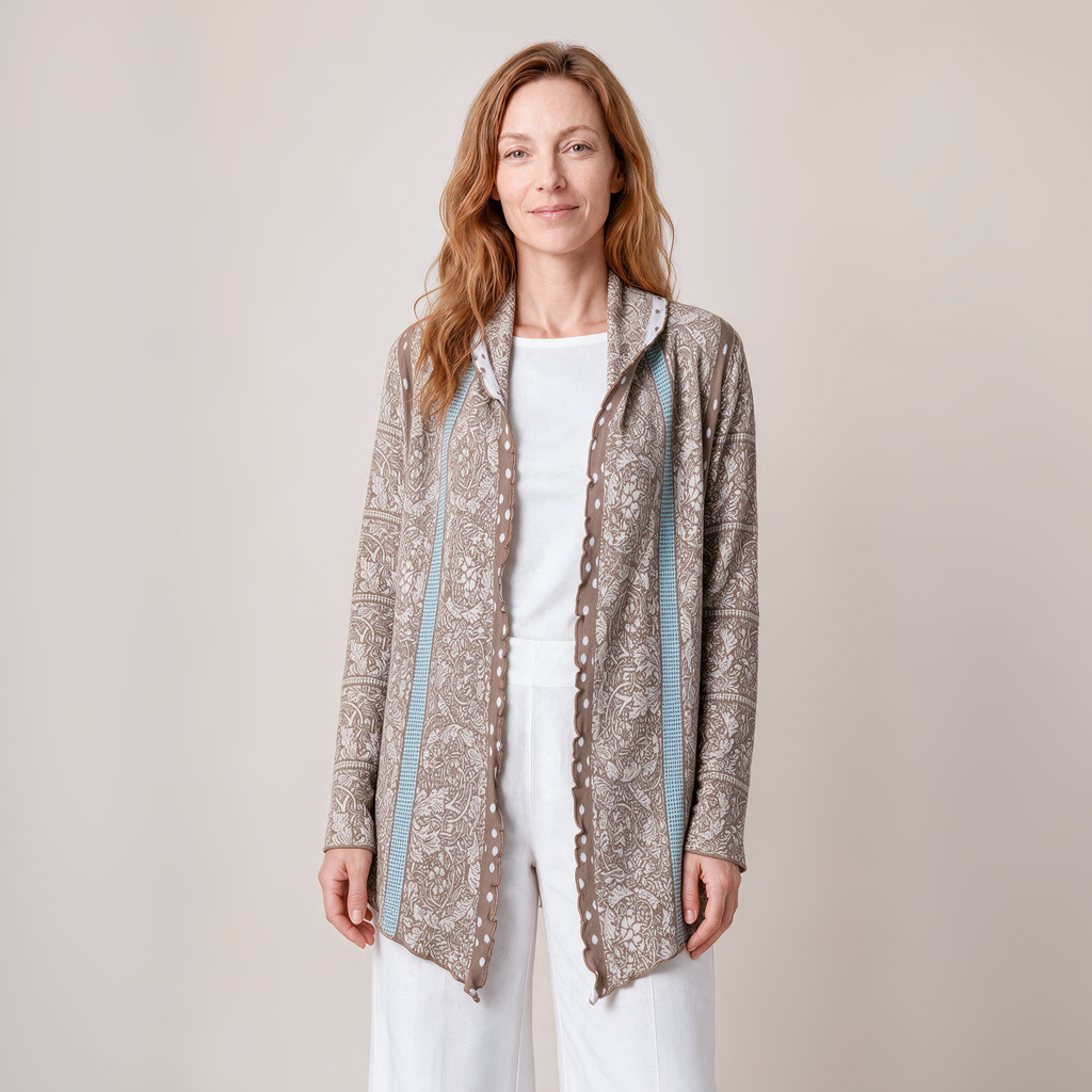 Hüllenjacke natur – Vorderansicht