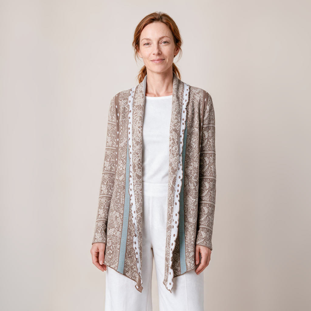 Hüllenjacke natur – Vorderansicht