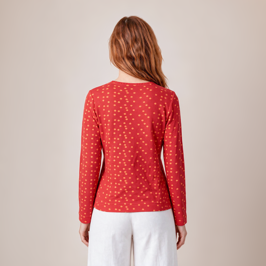 klassische Jacke rot – Rückansicht