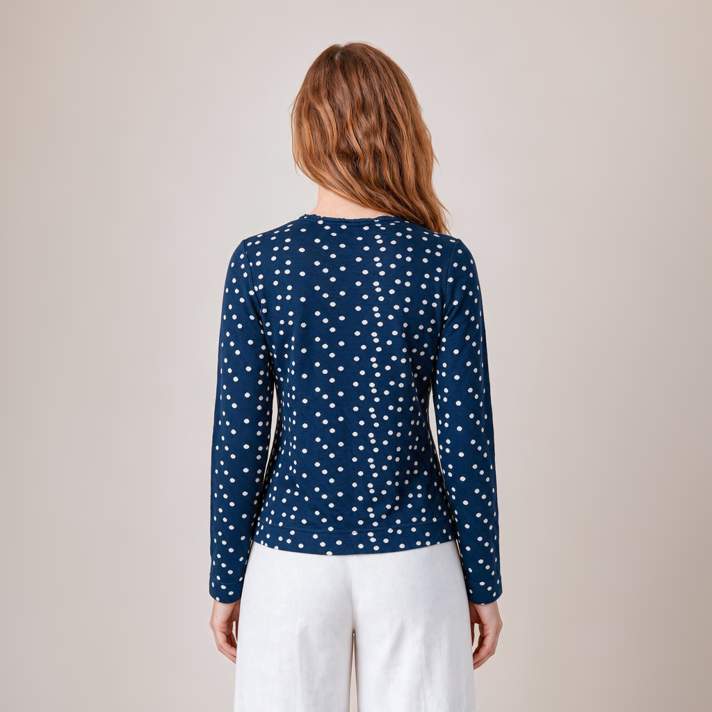 klassische Jacke blau – Rückansicht