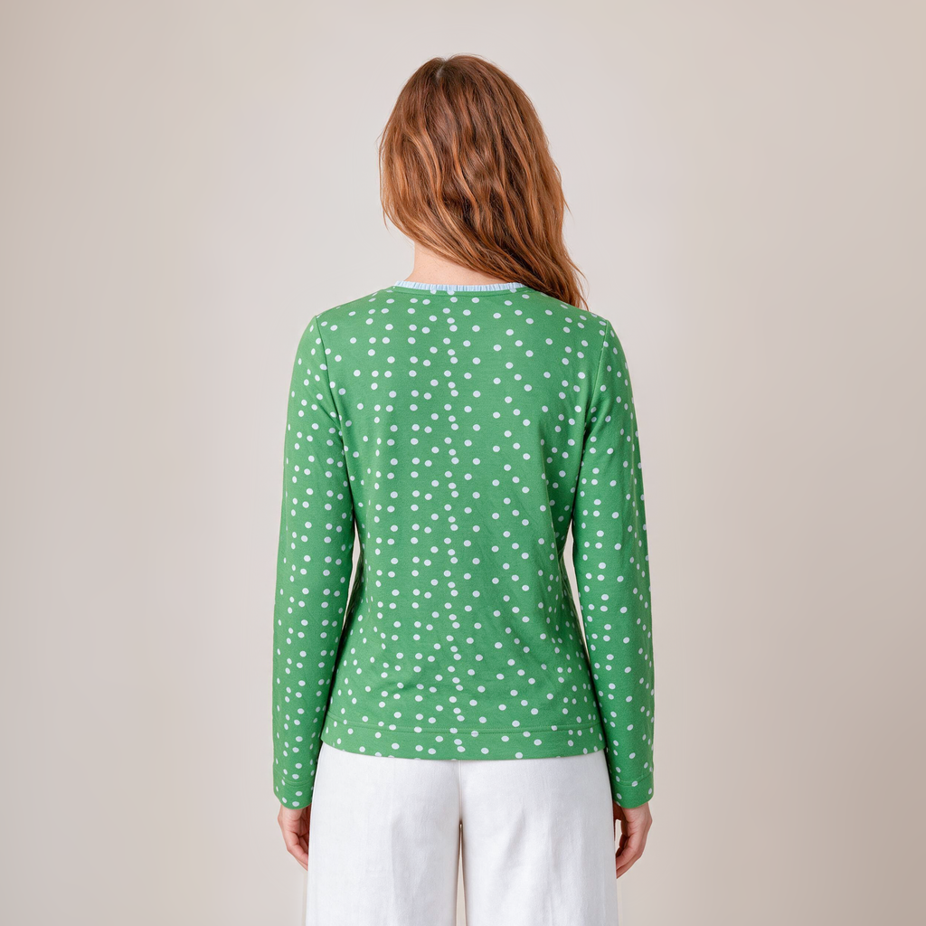 klassische Jacke grün – Rückansicht