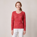 klassischer Pullover rot – Vorderansicht