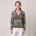 Jacke mit Kragen grau – Vorderansicht