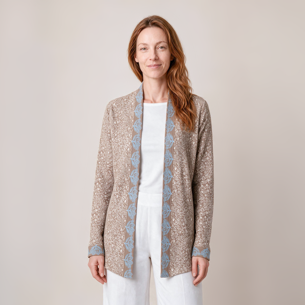 Hüllenjacke natur – Vorderansicht