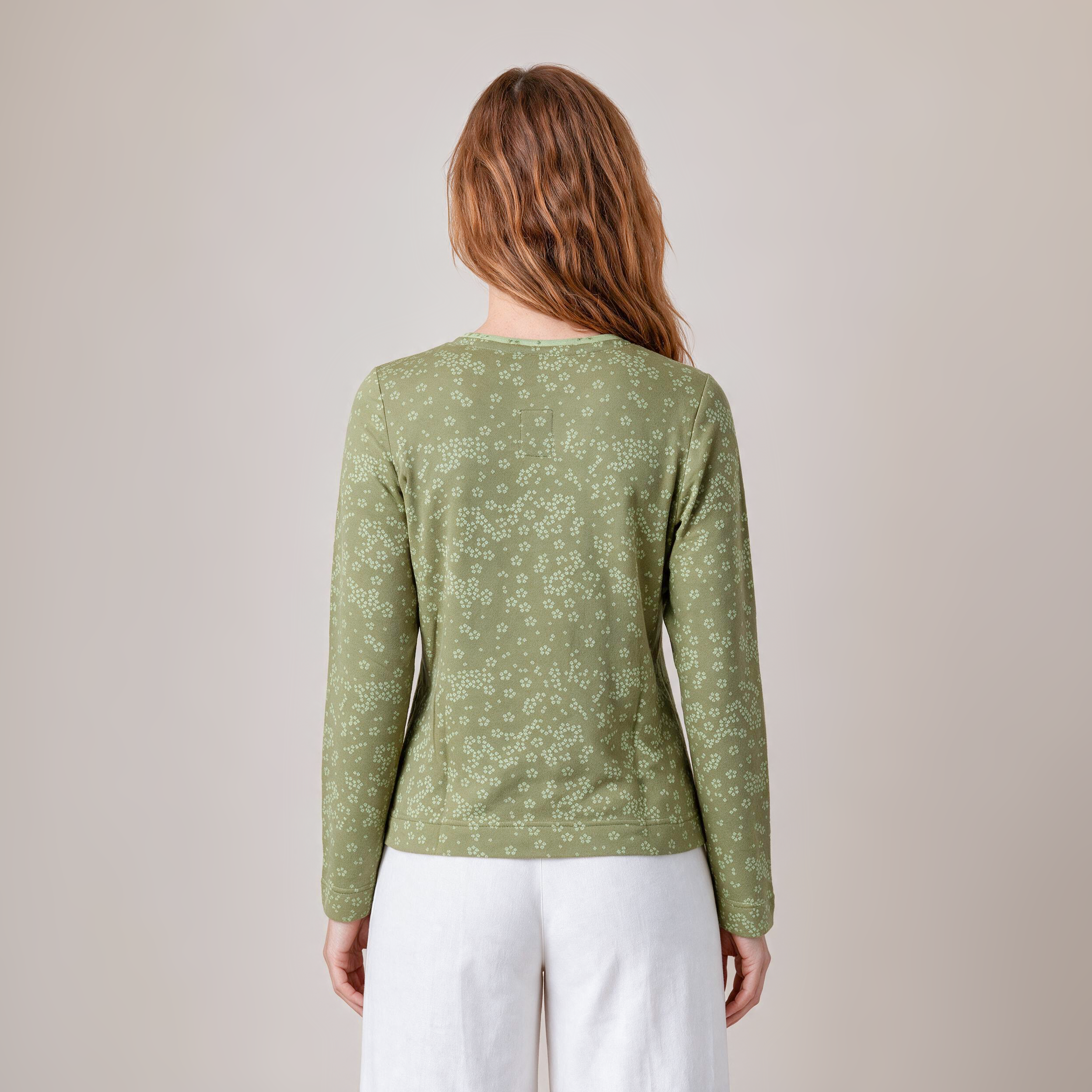 klassische Jacke grün – Rückansicht