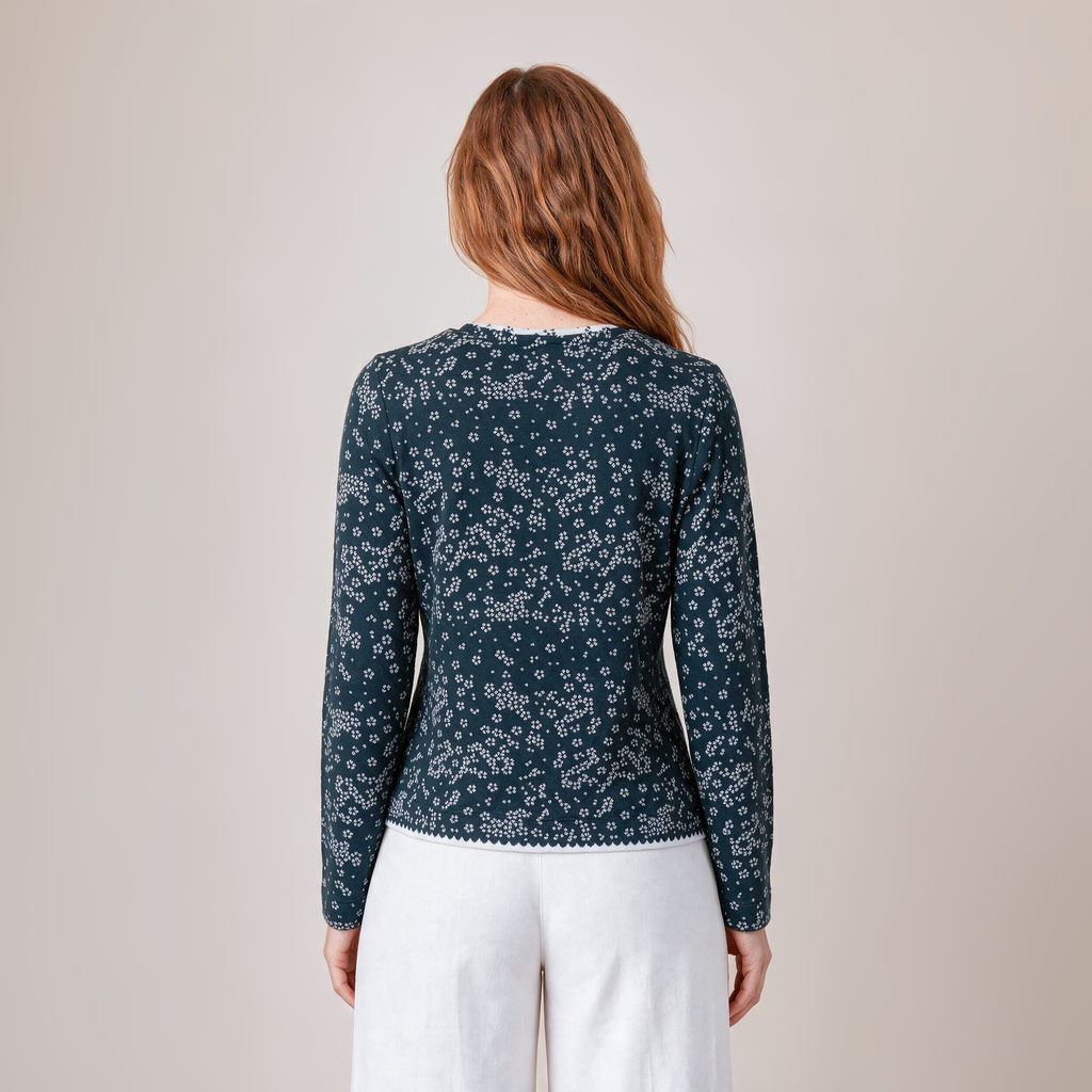 klassische Jacke grau – Rückansicht