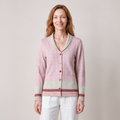 Schalkragenjacke rosa – Vorderansicht