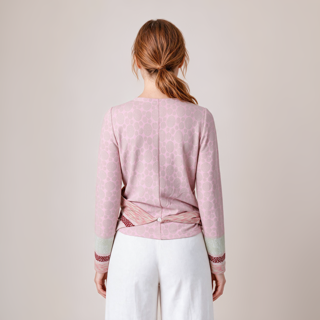Wickeljacke rosa – Rückansicht