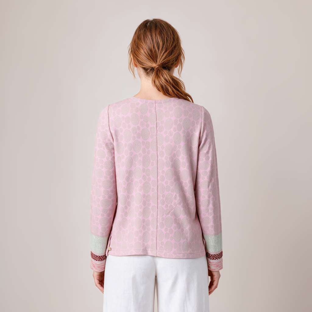 Wickeljacke rosa – Rückansicht