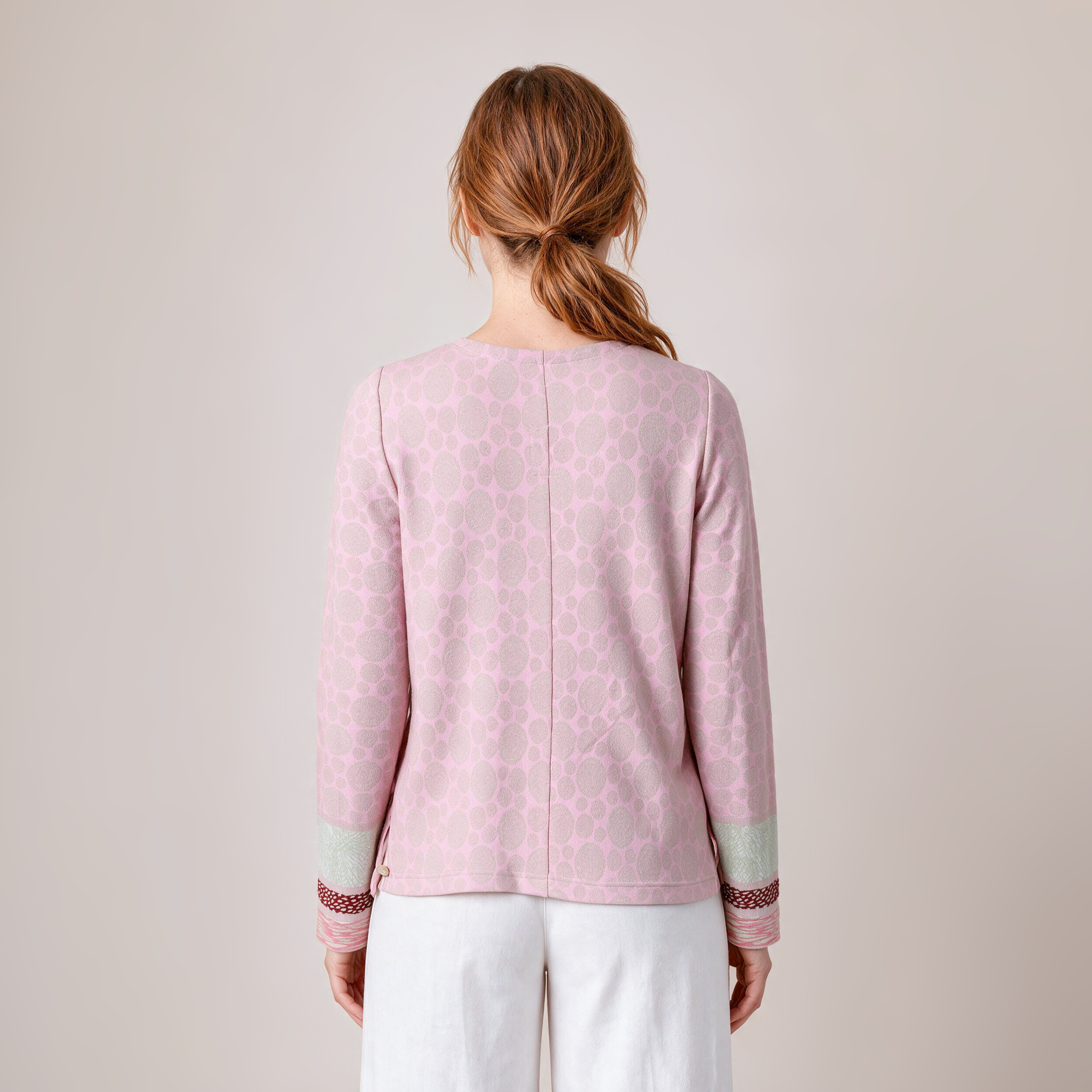 Wickeljacke rosa – Rückansicht