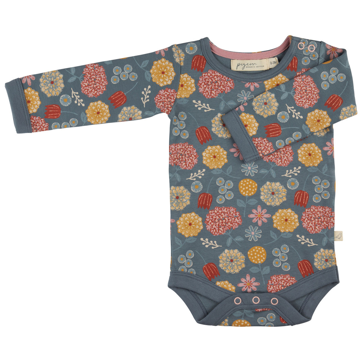 Langarmbody – Winterblumen