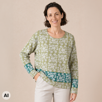 überschnittener Pullover