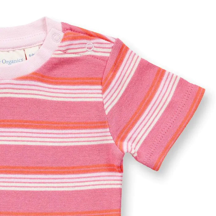 Kurzarmbody gestreift – Varin Retro