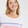 Matrosenshirt mit 3/4-Arm – Ringel bunt