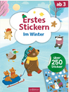 Erstes Stickern - Im Winter