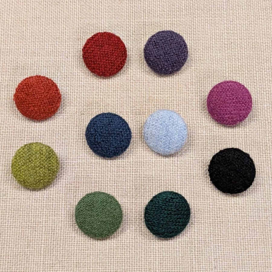 Wollknöpfe uni | 32" – 6er-Set