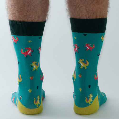 Bambus Herrensocken – Dinosaurier