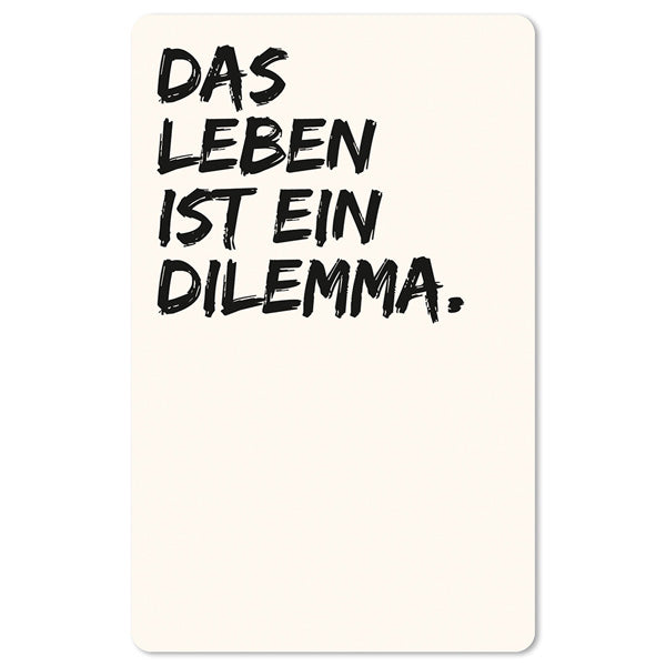 Mini-Postkarte – Dilemma